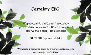 Jesteśmy EKO! - warsztaty dla dzieci 